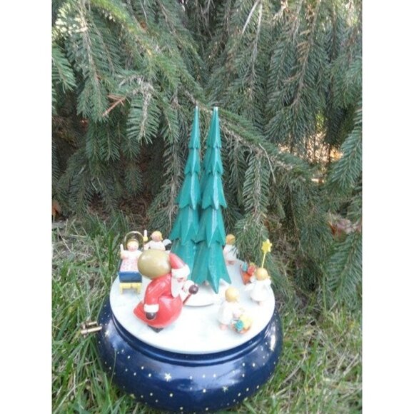 1946 Christmas Music Box Original ERZGEBIRGE EXPERTIC Handmade German Vintage - Picture 2 of 10